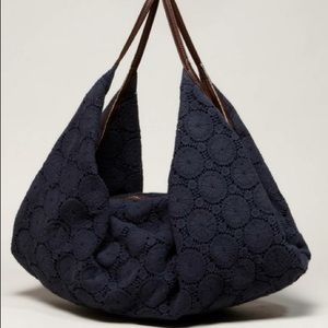 American Eagle Deux Lux Fortune Cookie Bag black crochet